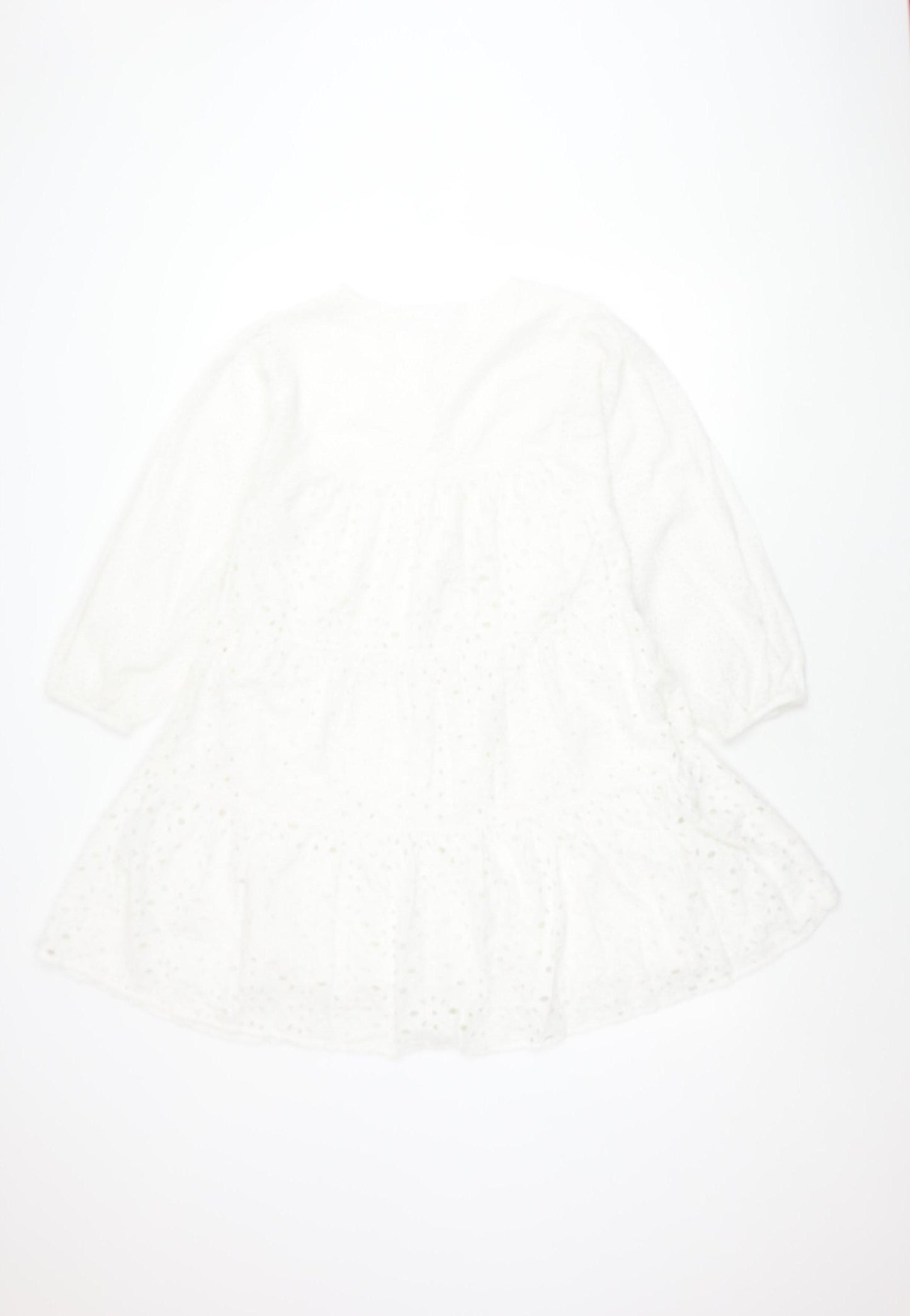 Zara Girls White Dress 11-12 Years Cotton