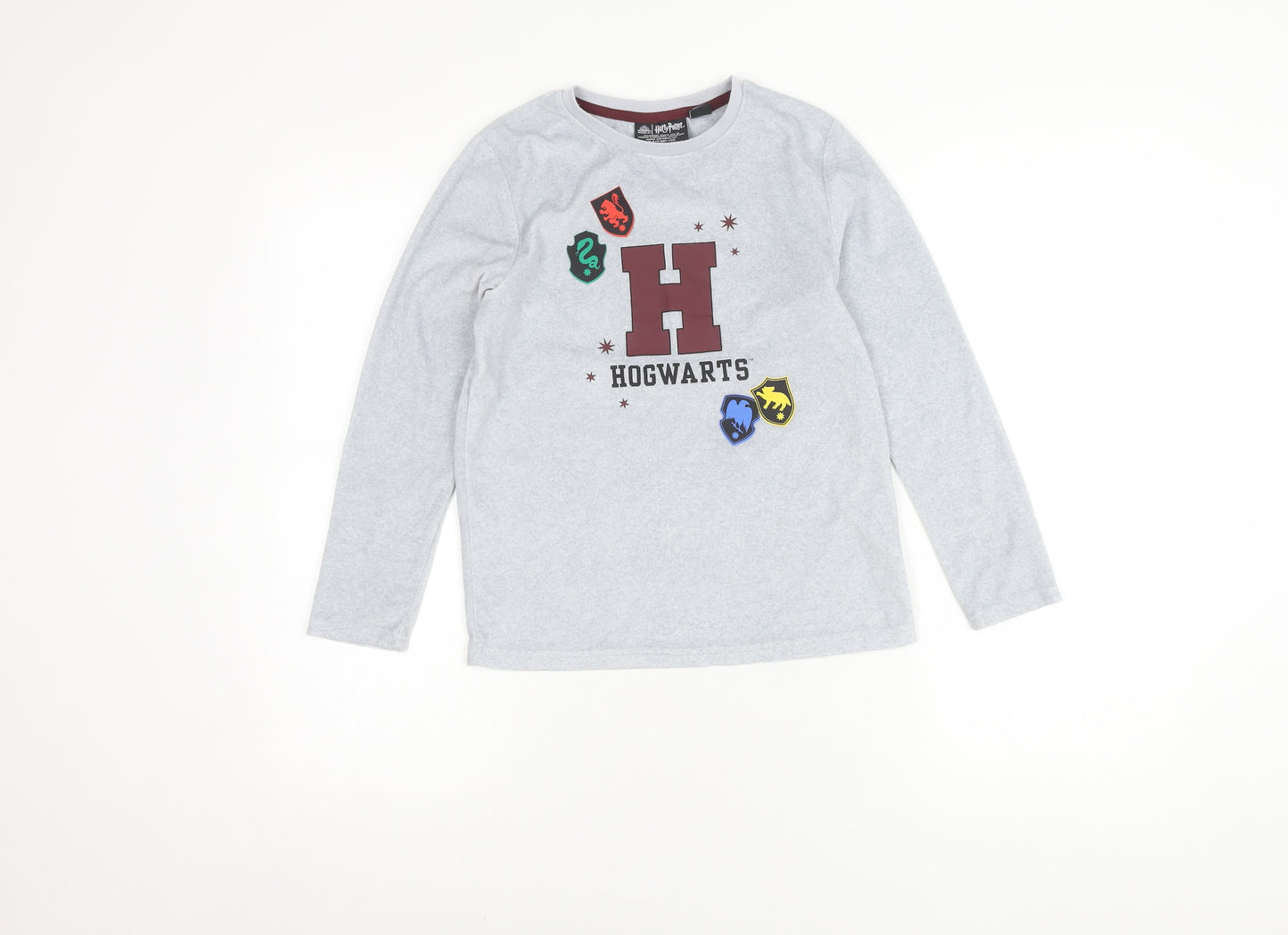 Harry Potter Boys Grey Hogwarts T-Shirt, Size 9-10 Years