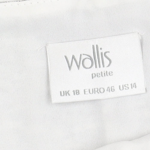Wallis Grey Layered Bow Top for Women, Size 18