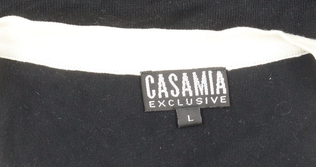 CASAMIA EXCLUSIVE Women's Black L Basic Blouse