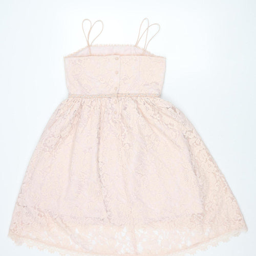 River Island Teens Pink A-Line Lace Dress 12