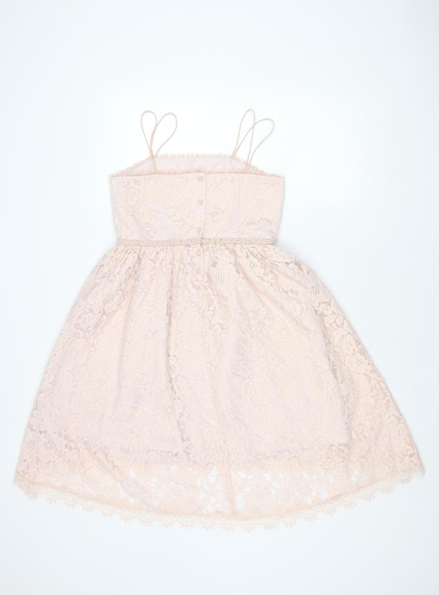 River Island Teens Pink A-Line Lace Dress 12