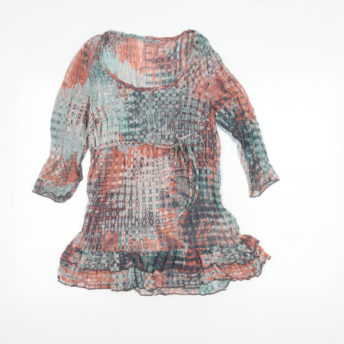 Per Una Women's Multicoloured Geometric Top, Size 10