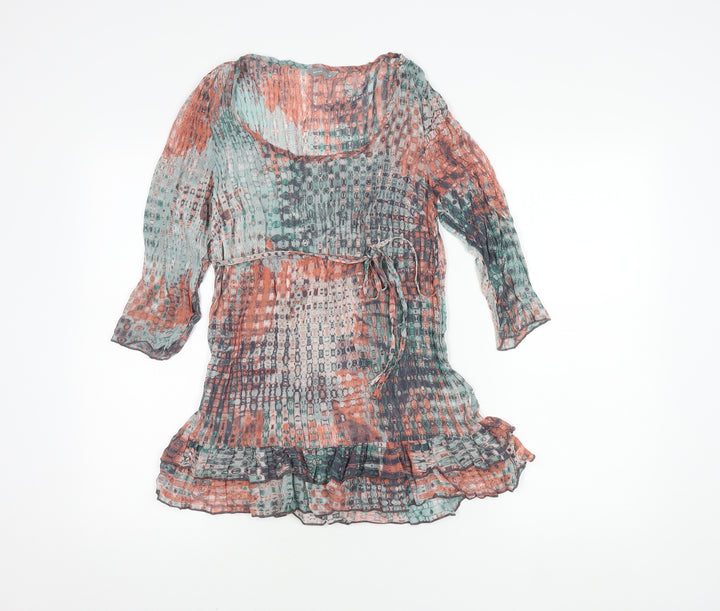 Per Una Women's Multicoloured Geometric Top, Size 10