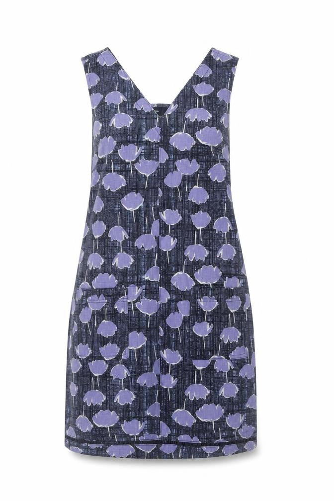 Front view of Next Women's Blue Floral Dress, size 10