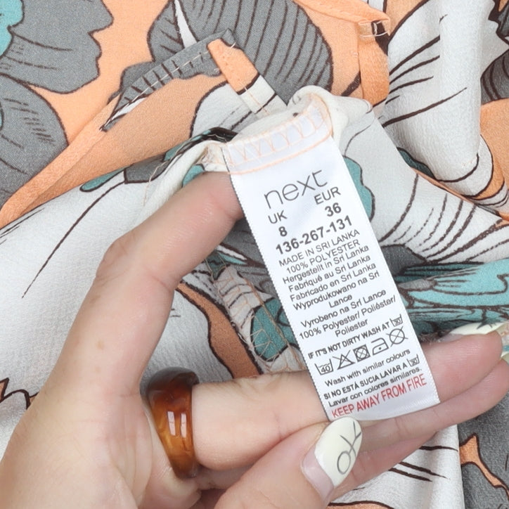 Next Women's Multicoloured Floral Blouse, Size 8