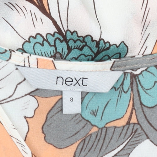 Next Women's Multicoloured Floral Blouse, Size 8