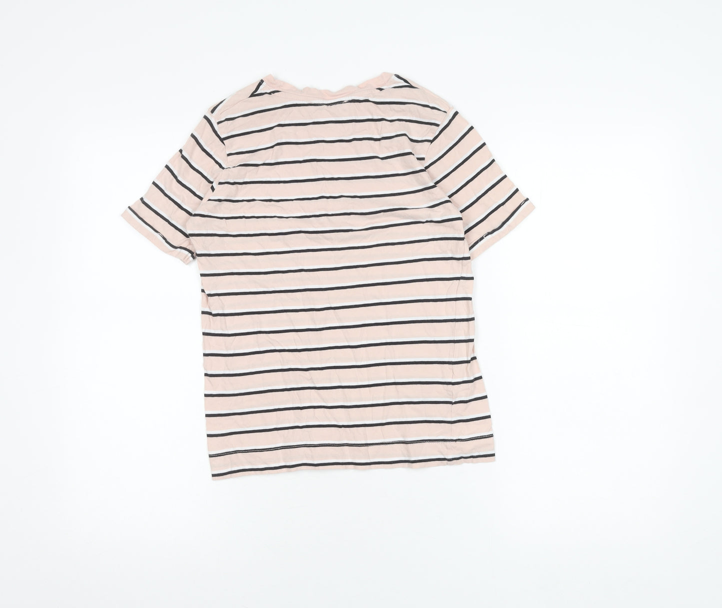 MNG Basics Women's Pink Striped T-Shirt Size 8