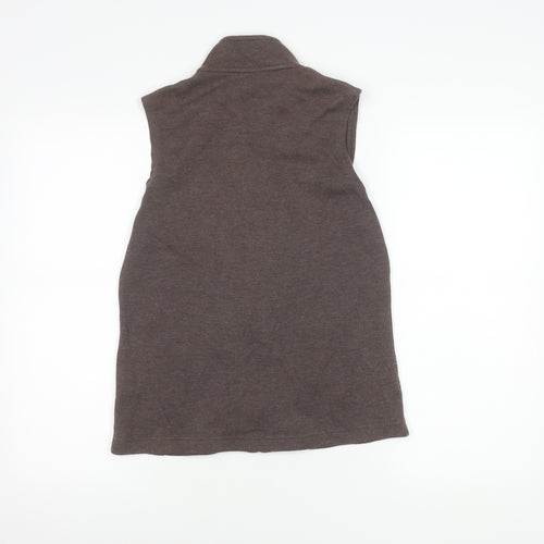 Dash Women's Brown Zip Waistcoat Size 10