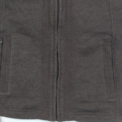 Dash Women's Brown Zip Waistcoat Size 10