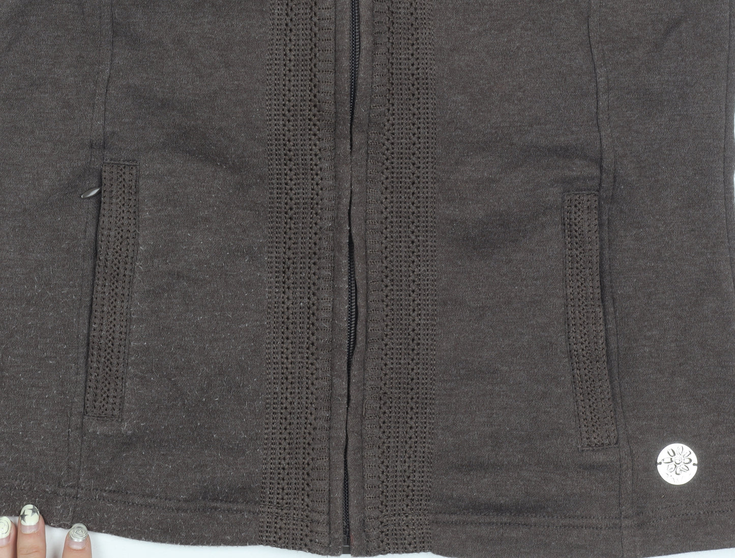 Dash Women's Brown Zip Waistcoat Size 10