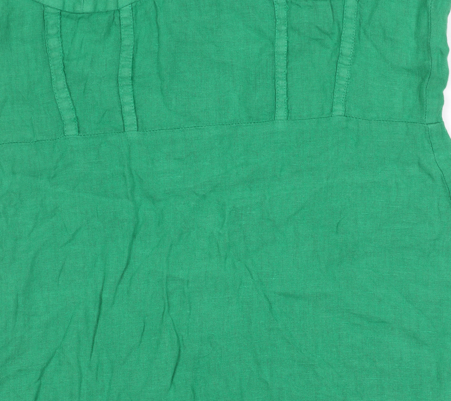 Zara Women's Green Sleeveless Slip Dress Size 12