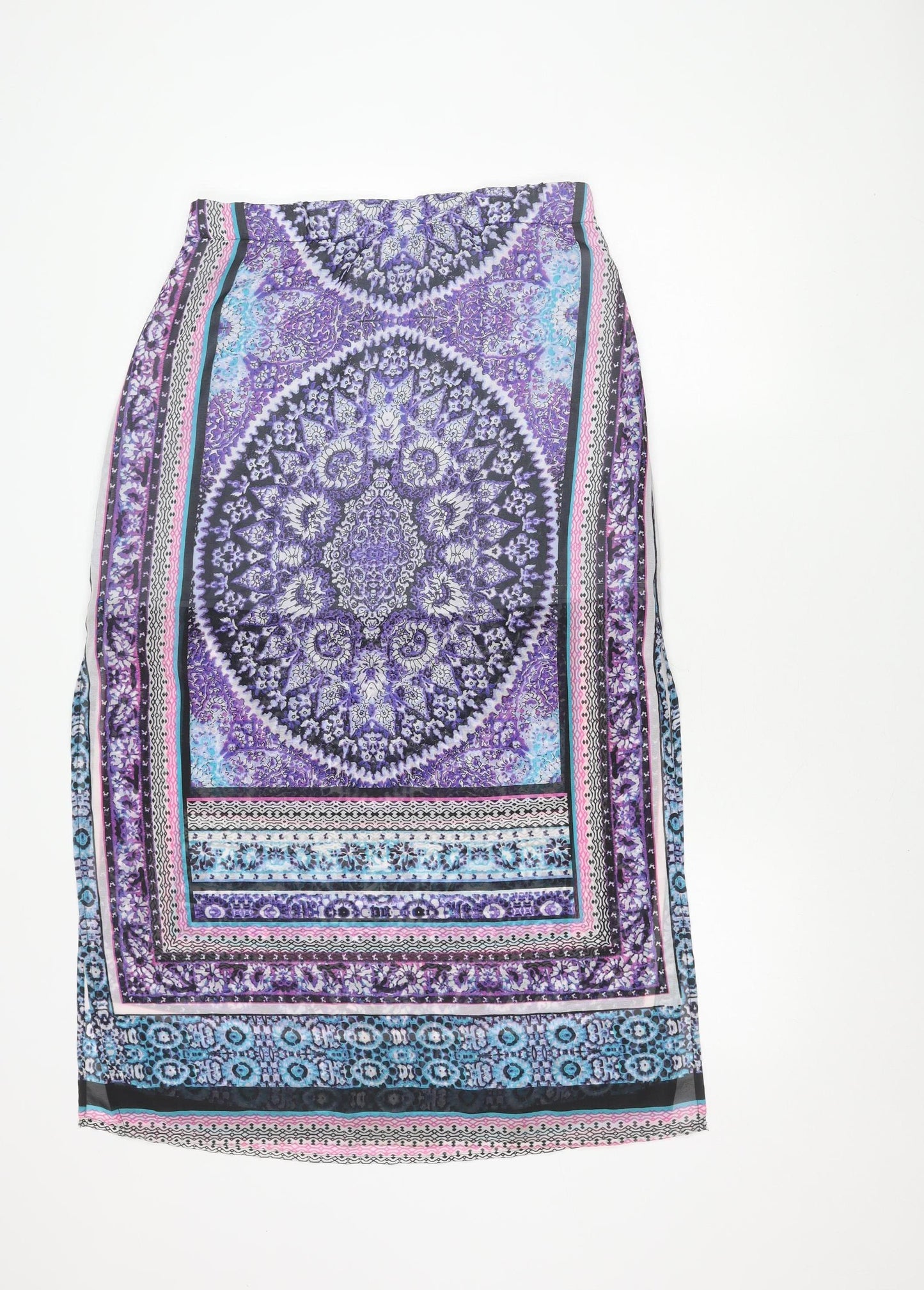 Intuition Women's Multicoloured Geometric Pencil Skirt Size 12-14