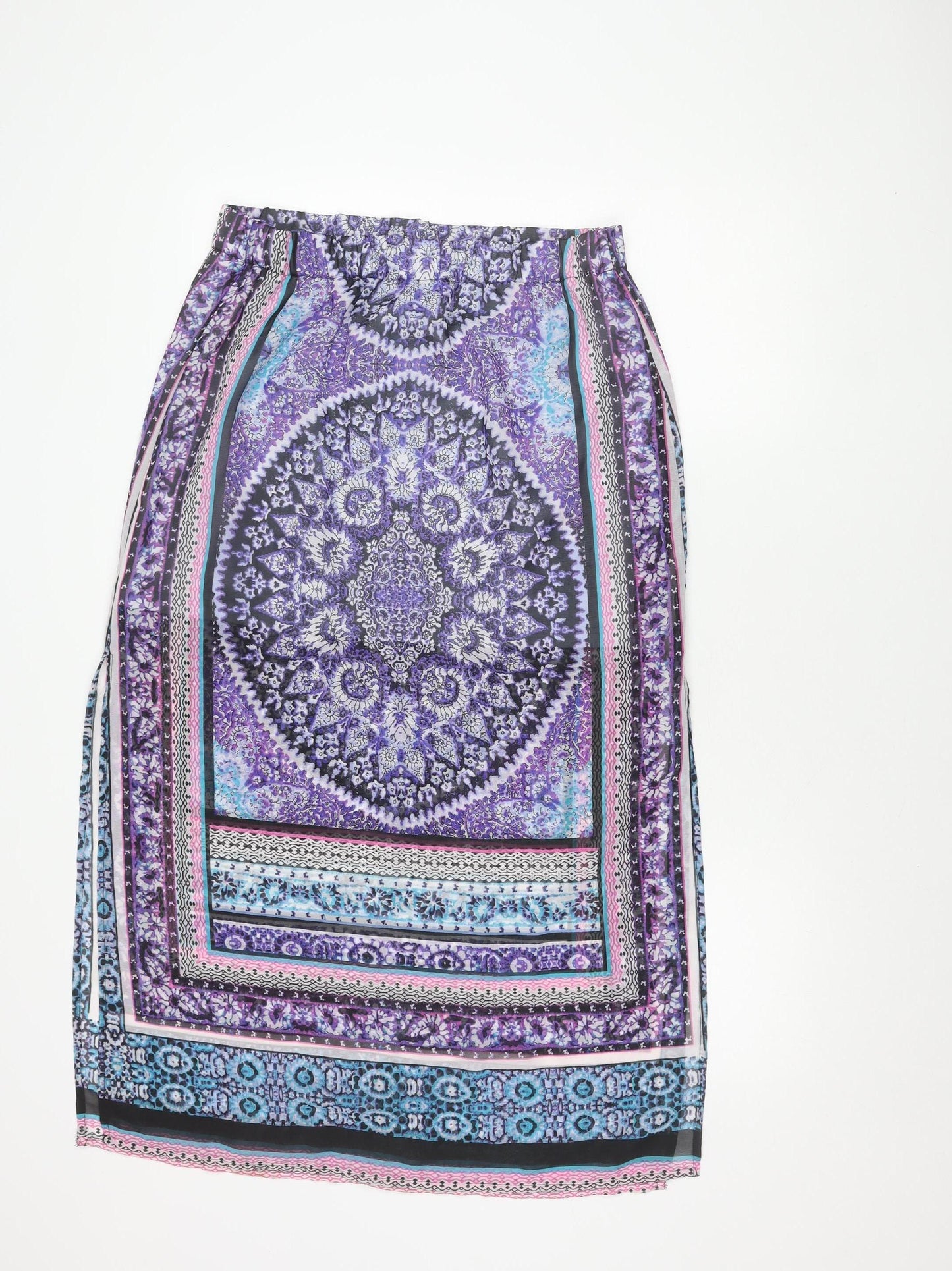 Intuition Women's Multicoloured Geometric Pencil Skirt Size 12-14