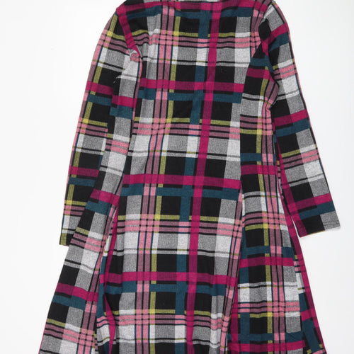 Mitzy Women's Multicoloured Plaid Knit Dress L
