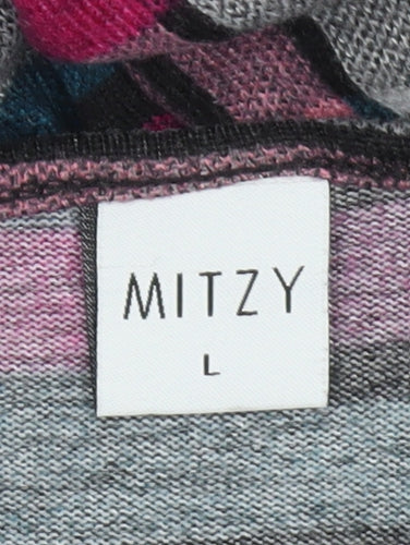 Mitzy Women's Multicoloured Plaid Knit Dress L