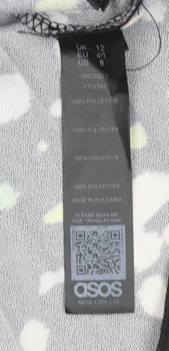 ASOS Women's Multicoloured Midi Pleated Skirt Size 12