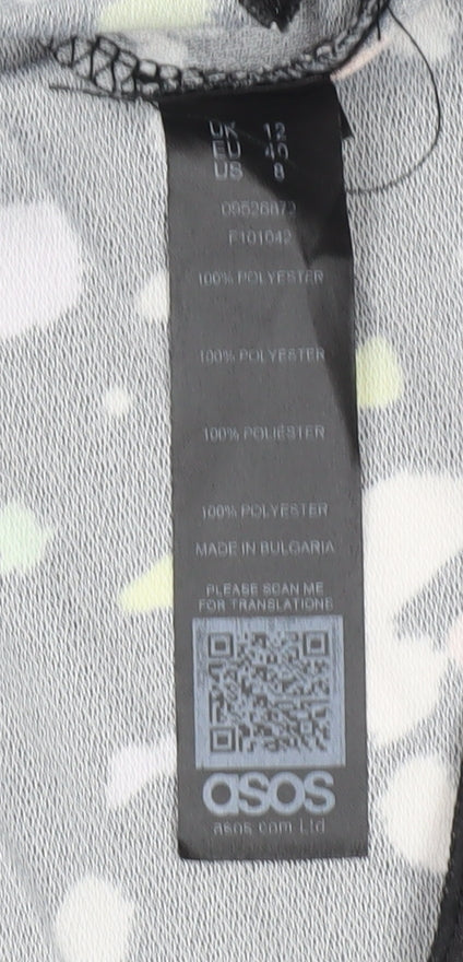 ASOS Women's Multicoloured Midi Pleated Skirt Size 12