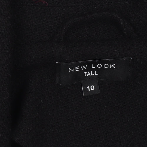 New Look Women's Tall Black Coat Size 10