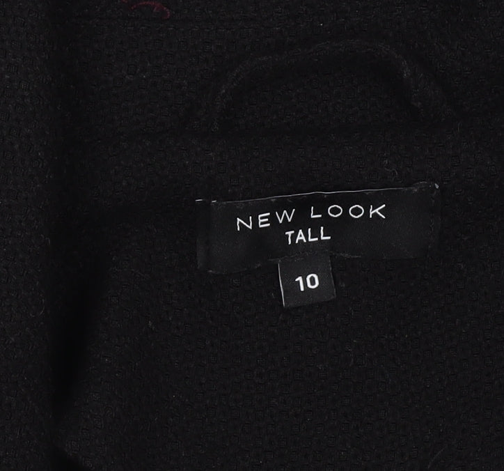 New Look Women's Tall Black Coat Size 10