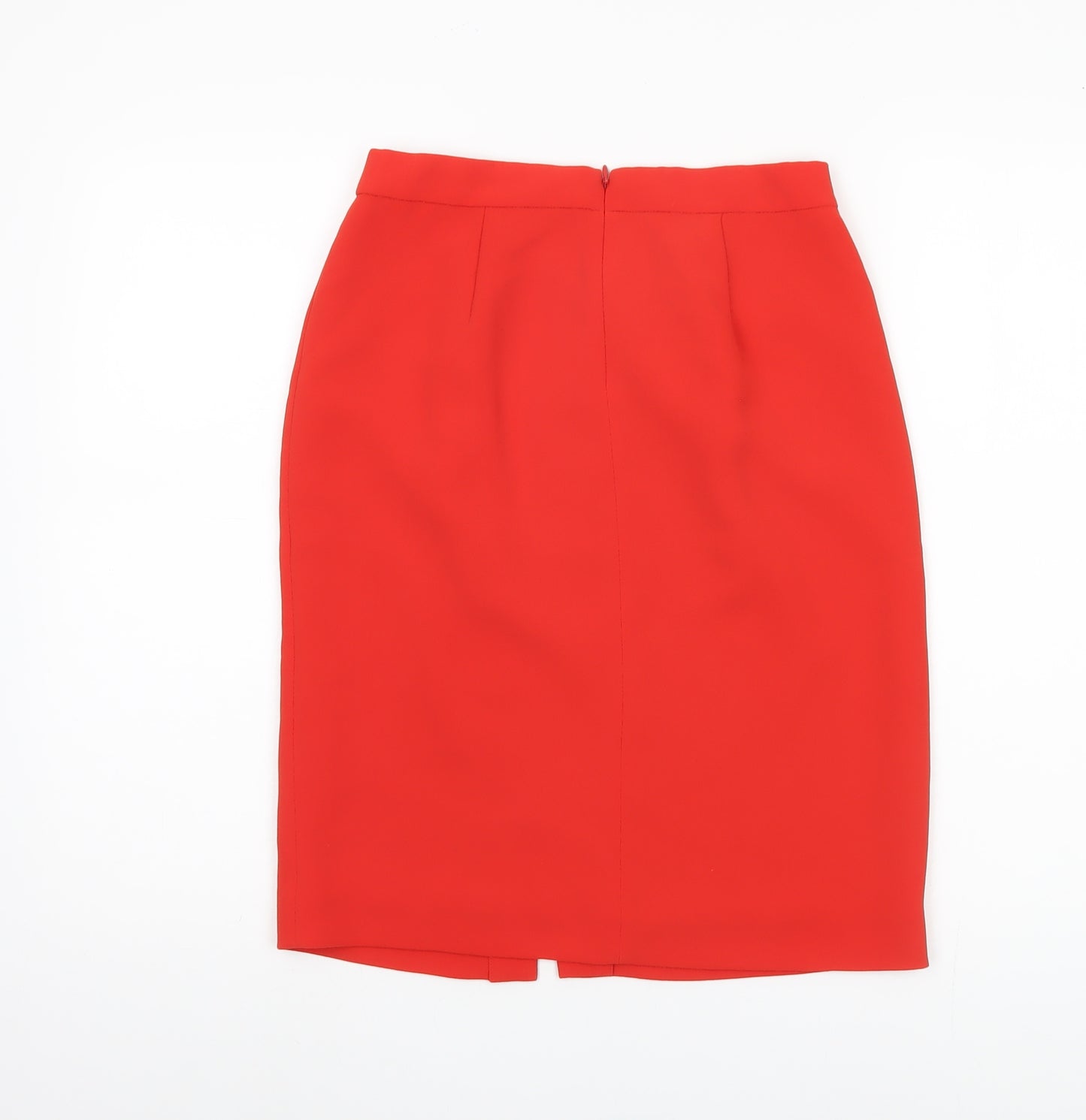 J. Crew Women's Red Pencil Skirt, Size 2XS, Elegant Style