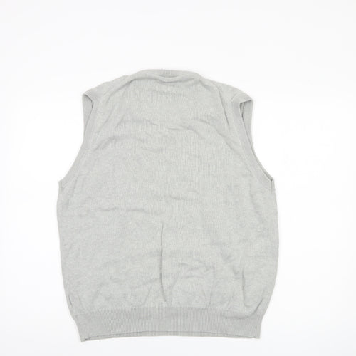 Marks and Spencer Men's Grey Sleeveless Vest M