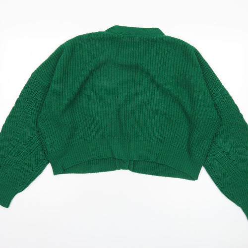 Urban Outfitters Women's Green V-Neck Cardigan, M