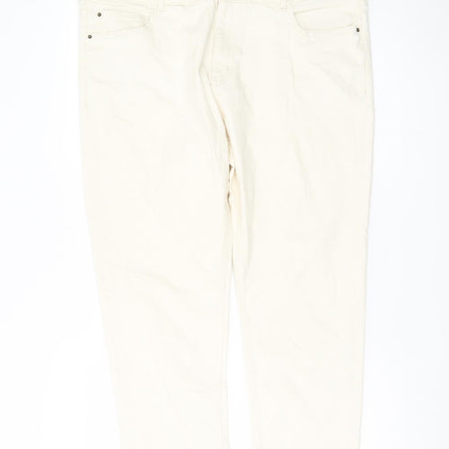 Marks and Spencer Women's Ivory Slim Jeans Size 20