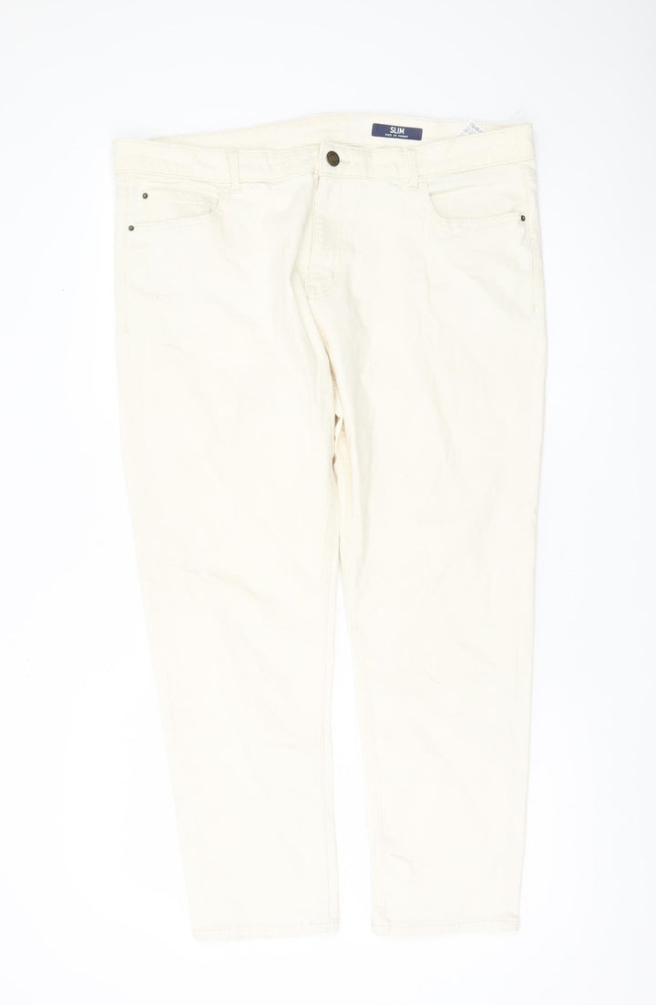 Marks and Spencer Women's Ivory Slim Jeans Size 20