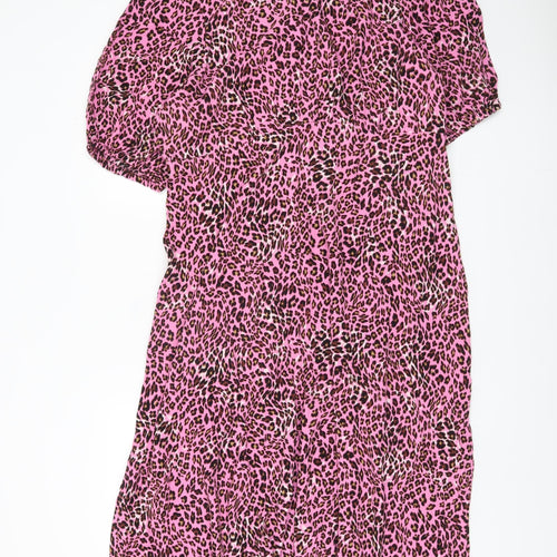 Marks and Spencer Women’s Pink Animal Print Dress, Size 8
