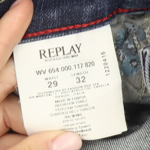 Replay Men's Blue Straight Jeans Size 29