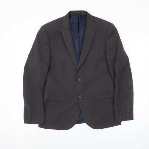 Next Men's Grey Blazer, Size 38 Short, Business Jacket