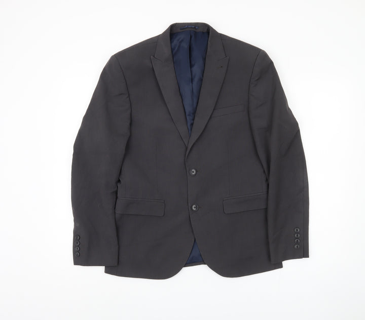 Next Men's Grey Blazer, Size 38 Short, Business Jacket