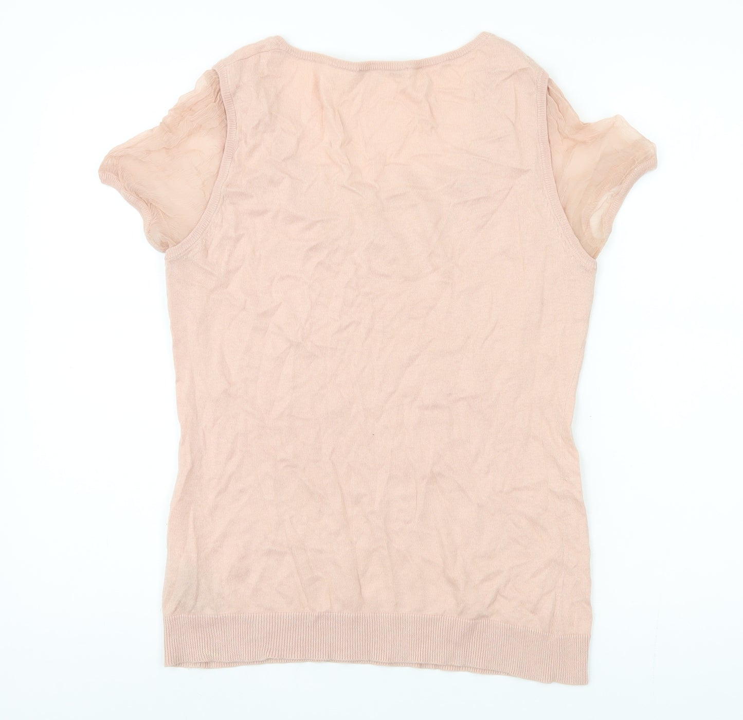 Gerard Darel Women’s Pink Scoop Neck Top Size 2