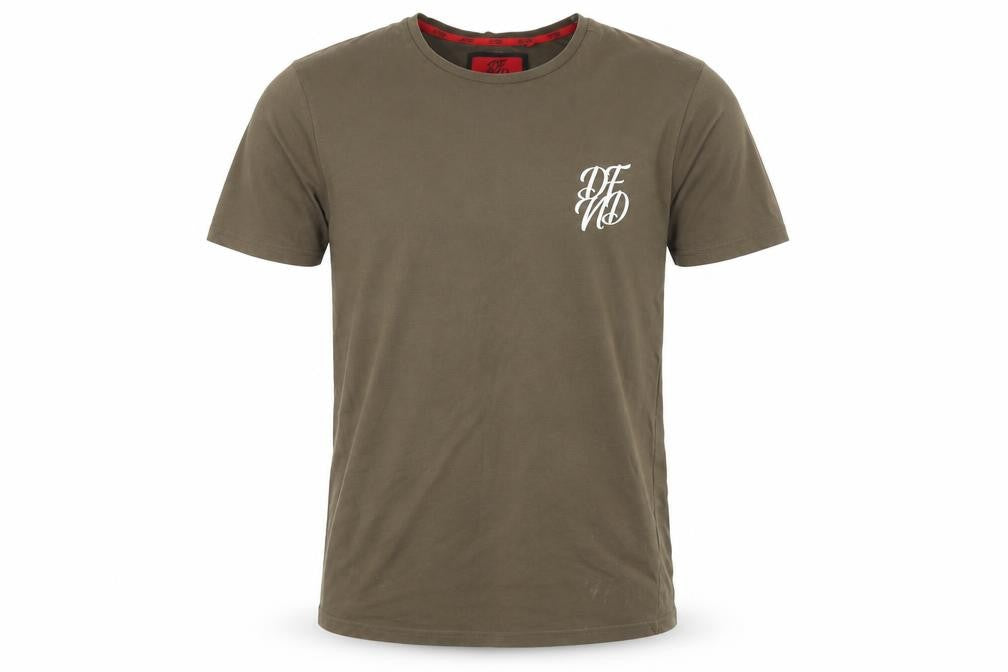 DFND Men's Brown Short Sleeve Crew Neck T-Shirt M