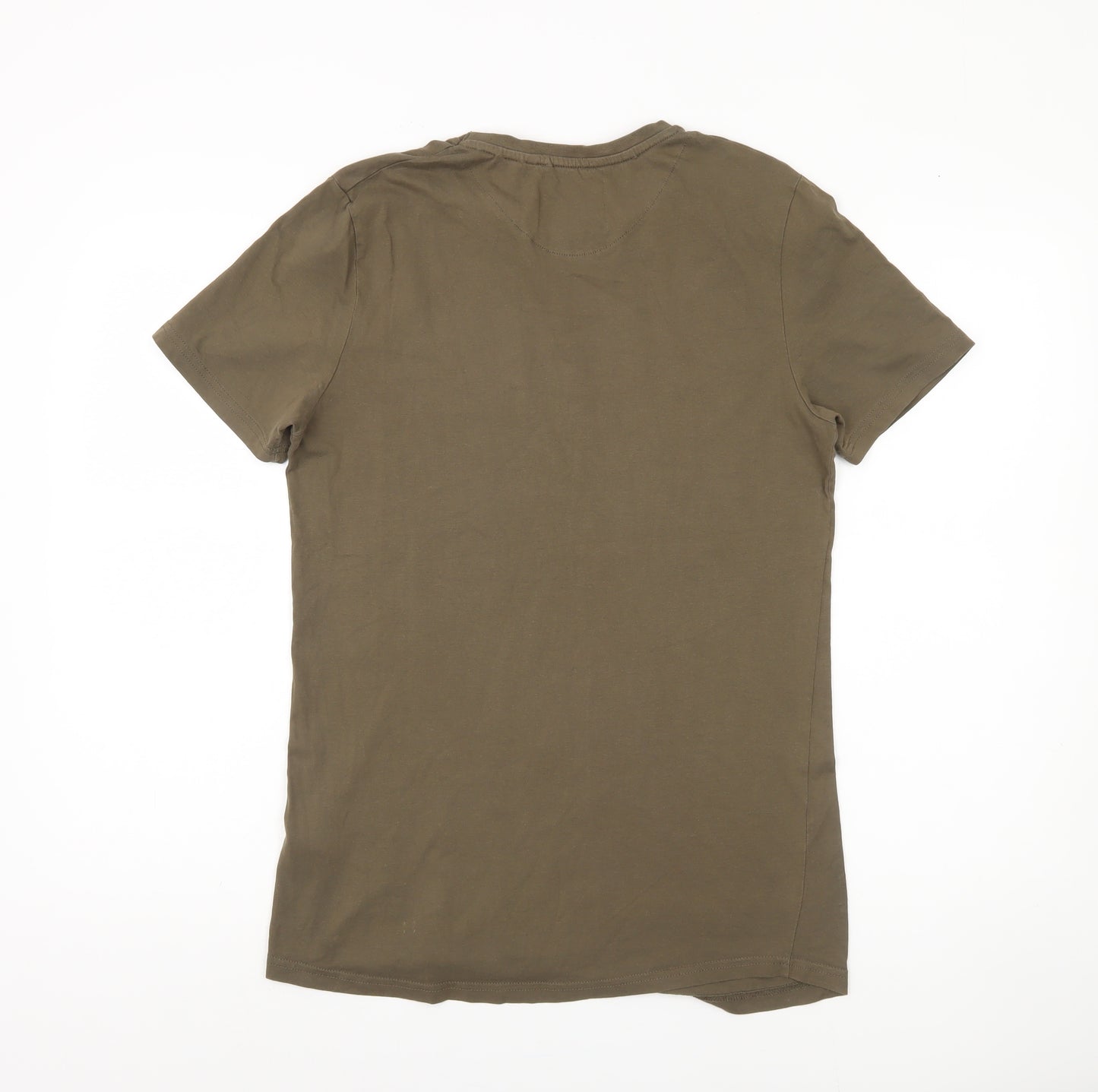DFND Men's Brown Short Sleeve Crew Neck T-Shirt M