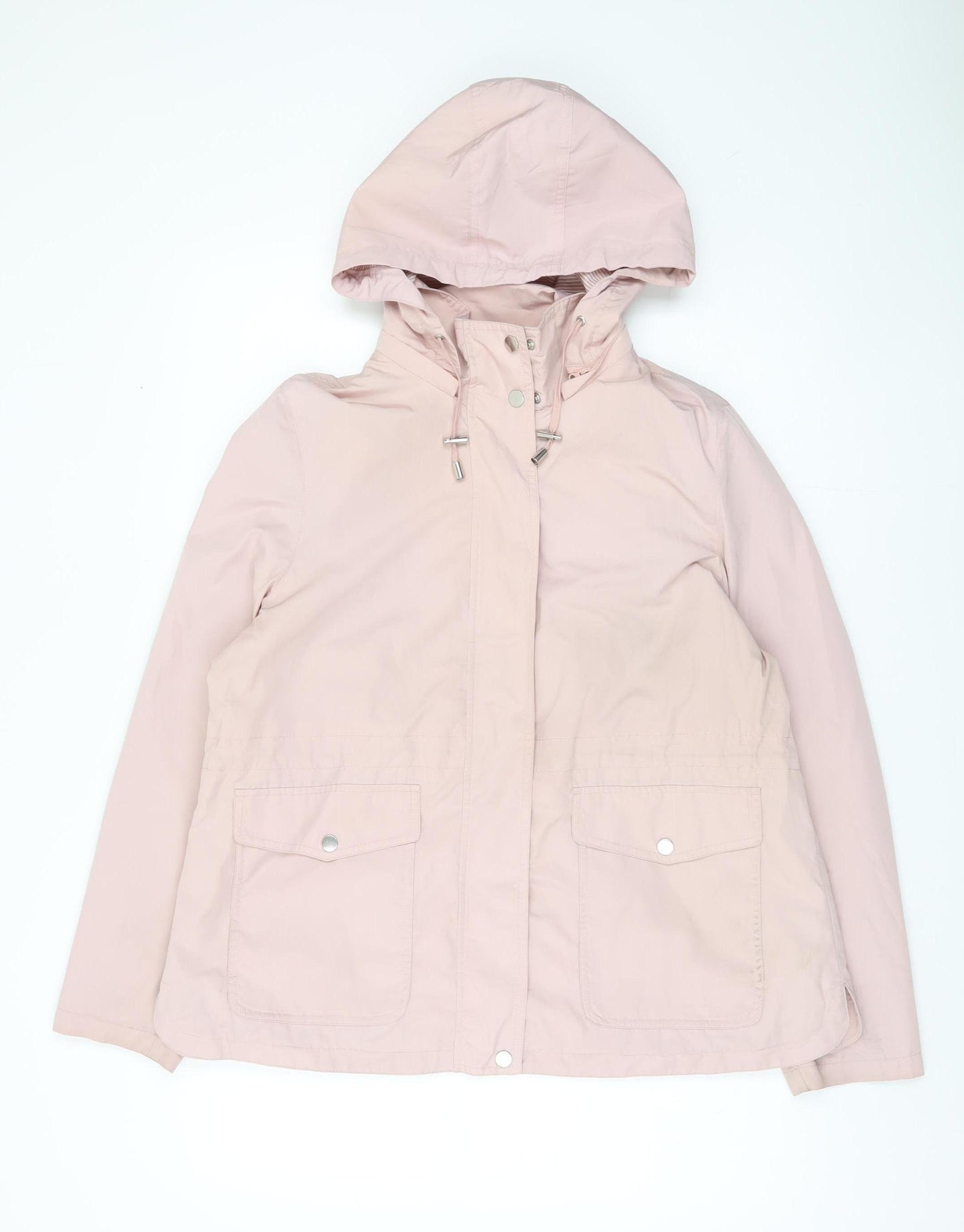 Marks and Spencer Women's Pink Hooded Jacket Size 16