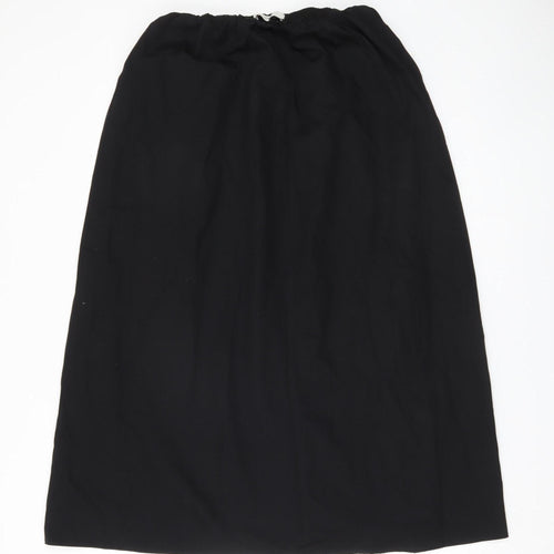 Marks and Spencer Women's Black Midi Skirt, Size 10