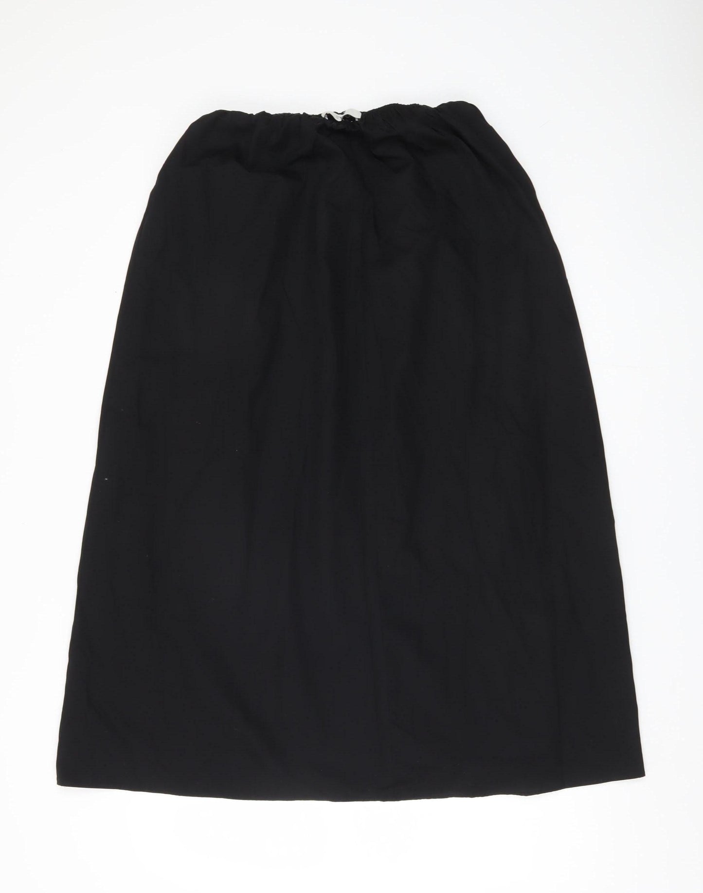 Marks and Spencer Women's Black Midi Skirt, Size 10