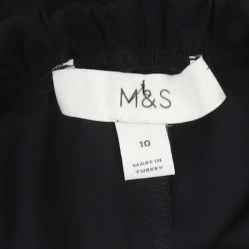 Marks and Spencer Women's Black Midi Skirt, Size 10