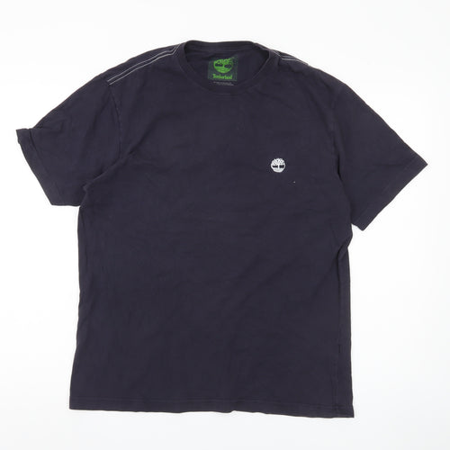 Timberland Men's Blue Crew Neck T-Shirt, Size S