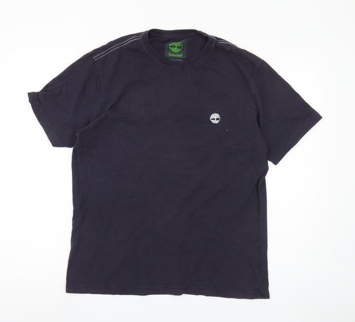 Timberland Men's Blue Crew Neck T-Shirt, Size S