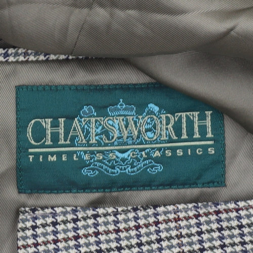 Chatsworth Men's Multicoloured Check Blazer, Size 40S