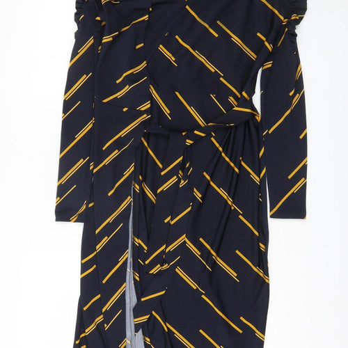 Marks and Spencer Womens Multicoloured Wrap Dress 6