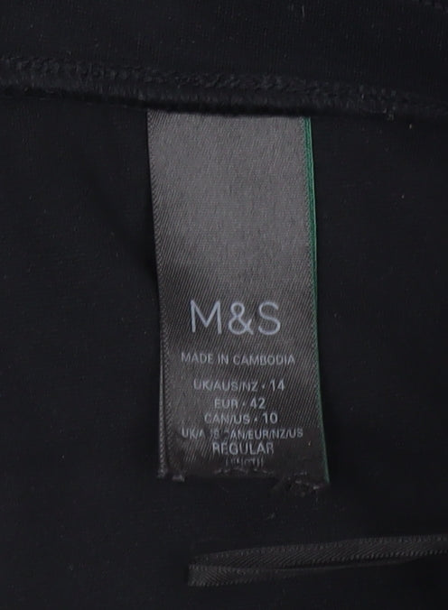 Marks and Spencer Women's Black Cargo Trousers UK 14