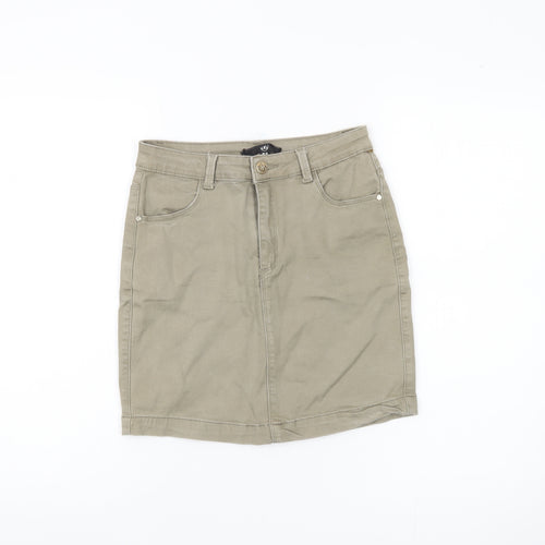 Missguided Women's Beige Knee Length Pencil Skirt UK 10