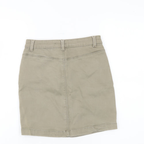 Missguided Women's Beige Knee Length Pencil Skirt UK 10