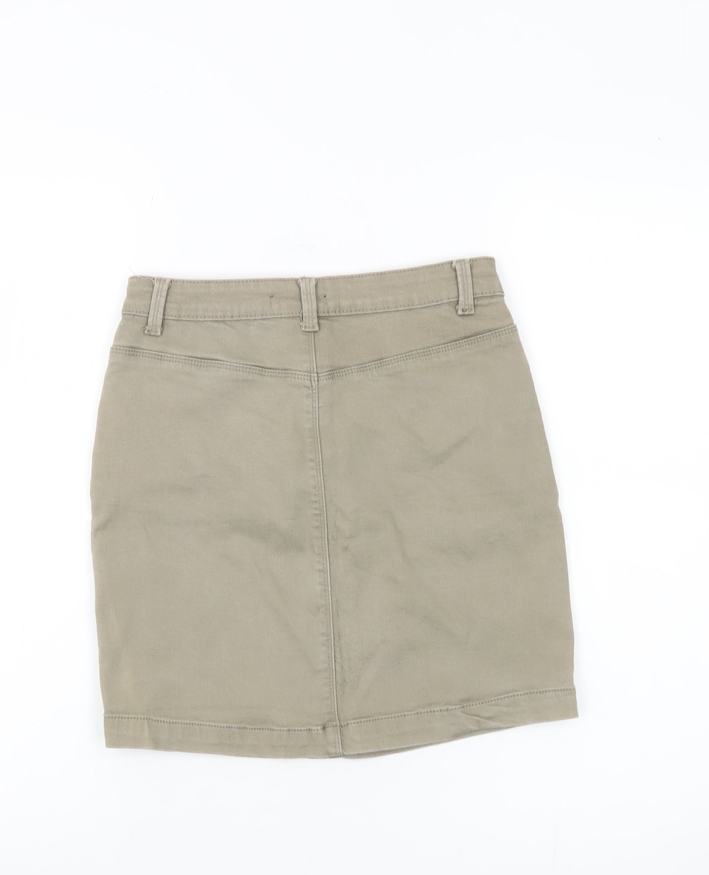 Missguided Women's Beige Knee Length Pencil Skirt UK 10