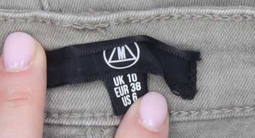 Missguided Women's Beige Knee Length Pencil Skirt UK 10