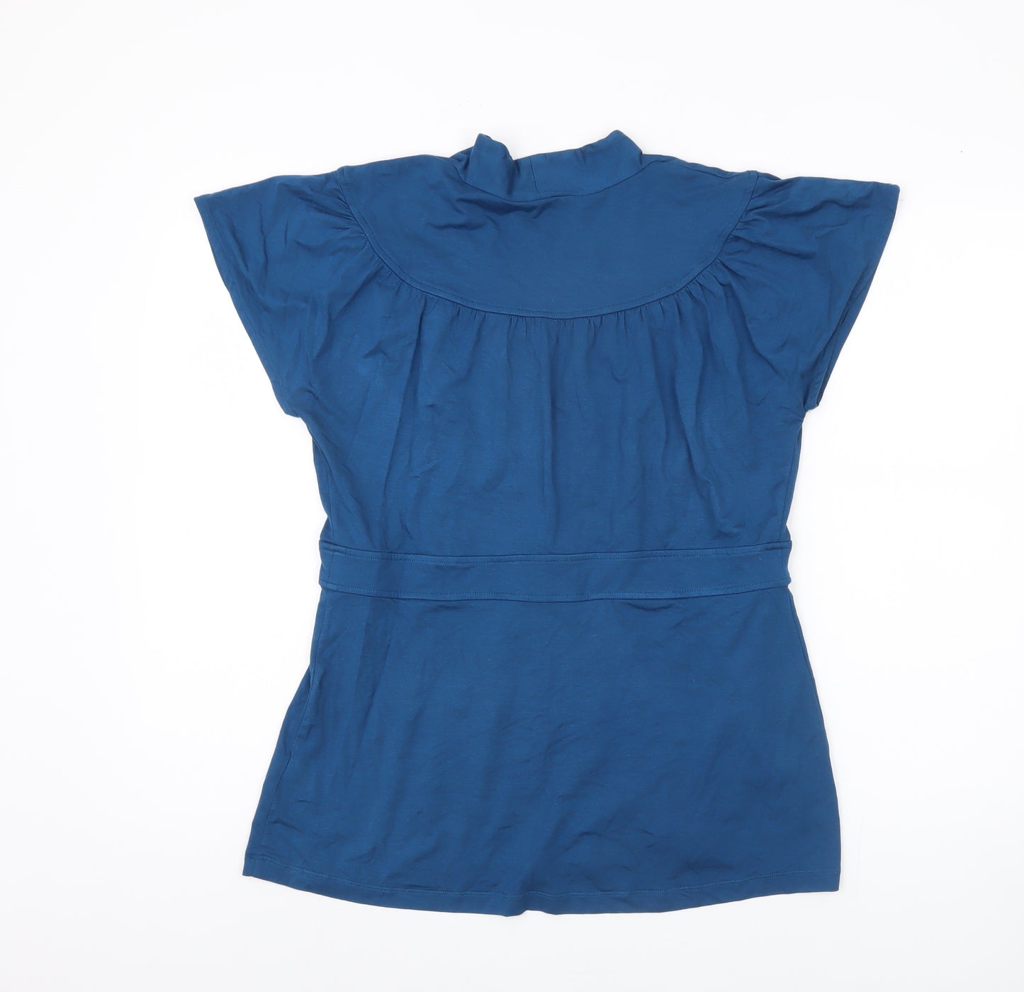 Banana Republic Women's Blue V-Neck Top - Size L